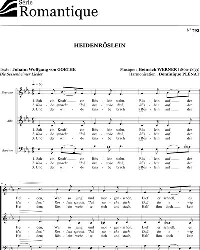 Heidenröslein — Heinrich Werner