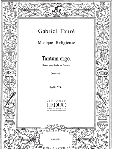 Tantum Ergo, op. 65 No. 2 — 福雷