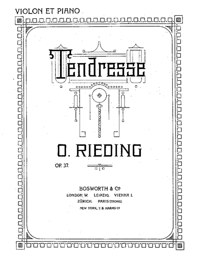 Tendresse, op. 37 — 里丁