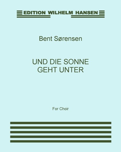 Und die Sonne geht unter — Bent Sørensen