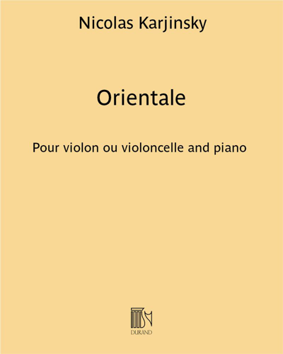 Orientale — Nicolas Karjinsky