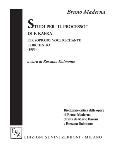 Studi per il processo di Franz Kafka — 马代尔纳