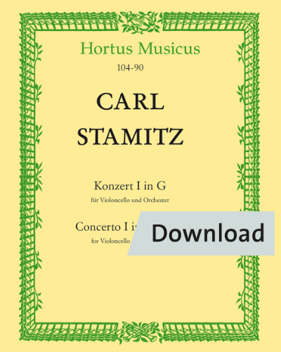 Konzert für Violoncello und Orchester G-Dur — 卡尔·斯塔米茨
