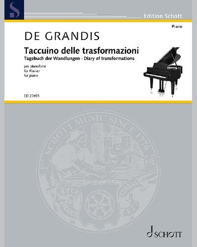 Diary of transformations, in form of a chaconne — Renato de Grandis