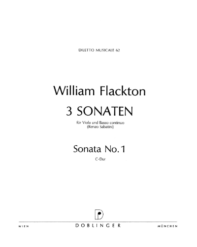 Sonata No. 1 in C major — William Flackton