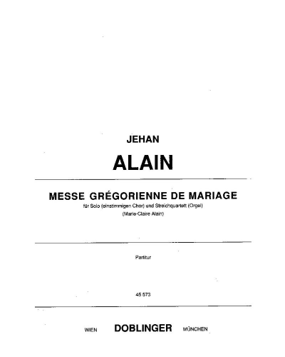 Messe Gregorienne de Mariage — 热昂·阿兰