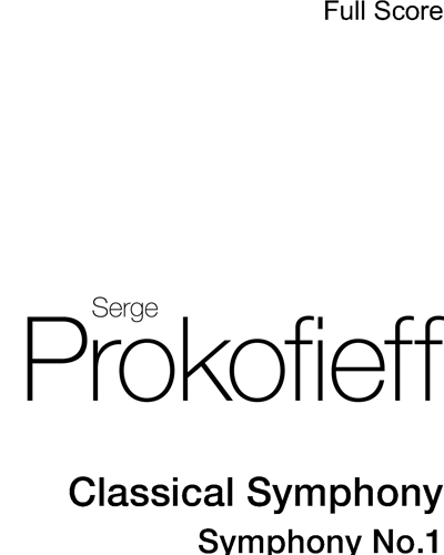 Classical Symphony, op. 25 — Sergei Prokofiev