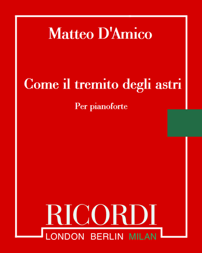 Come il tremito degli astri — Matteo d'Amico