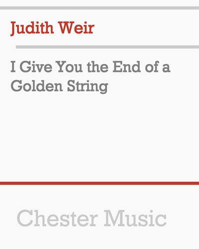 I Give You the End of a Golden String — 朱迪思·韦尔