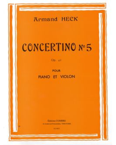 Concertino No. 5 in G major, op. 42 — Armand Heck