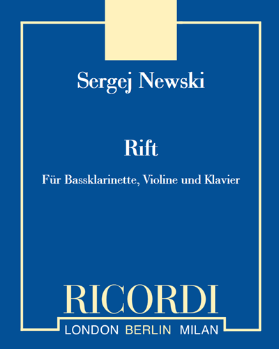 Rift - Für Bassklarinette, Violine und Klavier — Sergej Newski