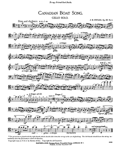 Canadian Boat Song, op. 25/1 — John H. Foulds