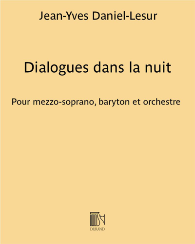 Dialogues dans la nuit — Jean-Yves Daniel-Lesur