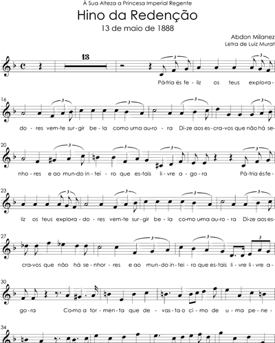 Hino da redenção — Abdon Milanez
