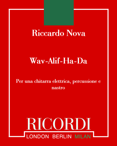 Wav-Alif-Ha-Da — Riccardo Nova
