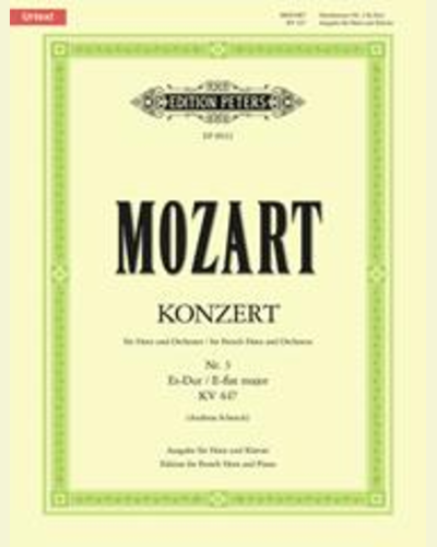 Horn Concerto No. 3 in E flat K.447 — 莫扎特