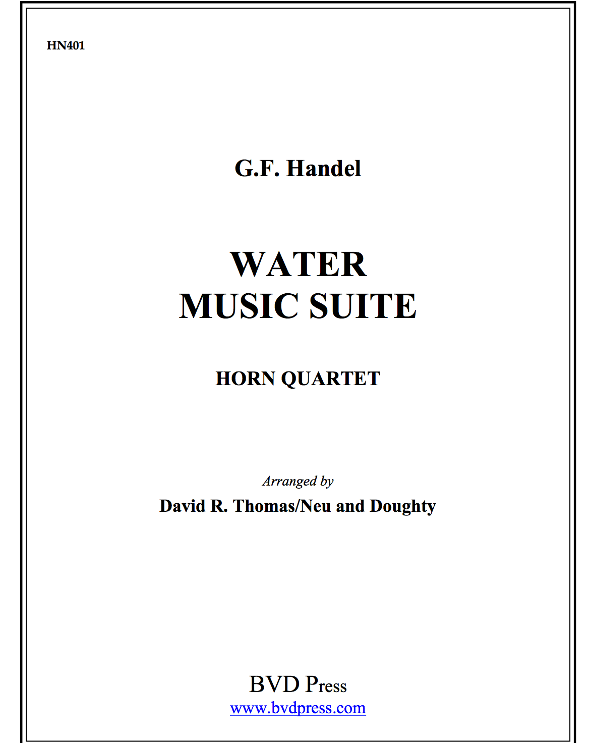 Suite (from 'Water Music') — George Frideric Handel