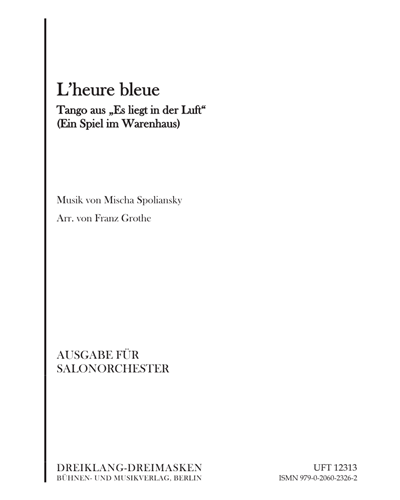 L'heure bleue — Mischa Spoliansky