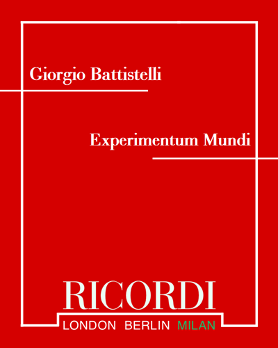 Experimentum Mundi Remix — Giorgio Battistelli
