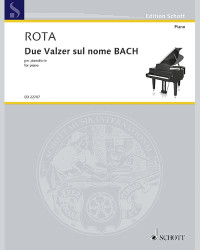 Due Valzer sul nome BACH — 尼诺·罗塔