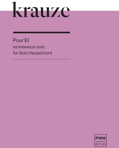 Pour El — Zygmunt Krauze