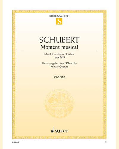 Moment musical — Franz Schubert