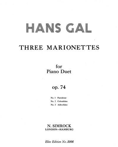 Three Marionettes, op. 74 — Hans Gál