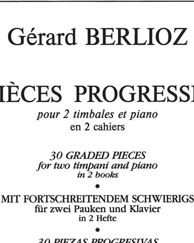30 Pièces Progressives, Vol. 1 — Gérard Berlioz