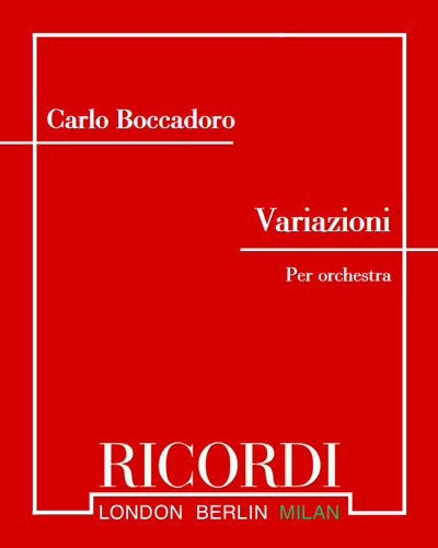 Variazioni — Carlo Boccadoro
