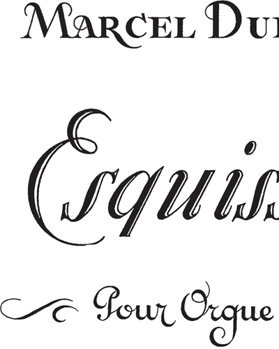 Esquisse, op. 41 — 马塞尔·迪普雷