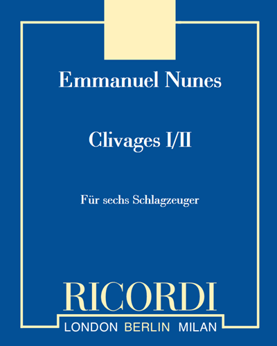 Clivages I/II — Emmanuel Nunes