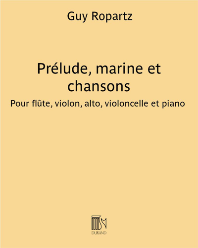 Prélude, marine et chansons — 罗帕茨