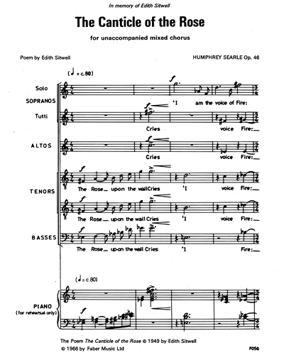 The Canticle of the Rose — Humphrey Searle
