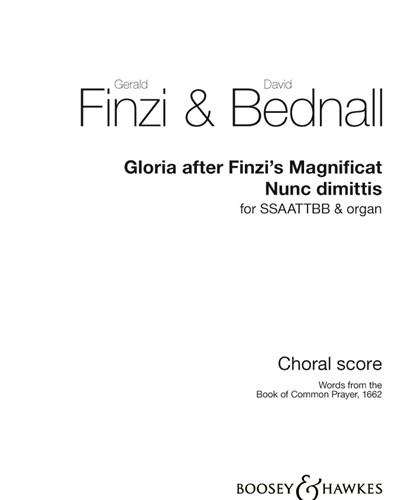 Gloria after Finzi’s Magnificat & Nunc dimittis — David Bednall