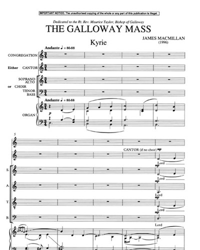 The Galloway Mass — 詹姆斯·麦克米伦