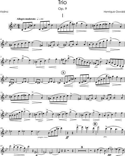 Trio Op. 9 — Henrique Oswald