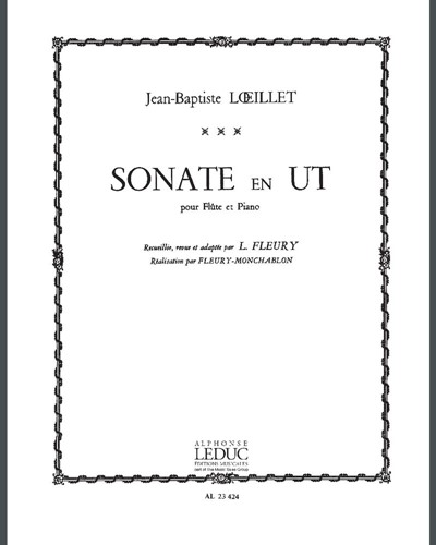 Sonata in C major — Jean-Baptiste Loeillet of London