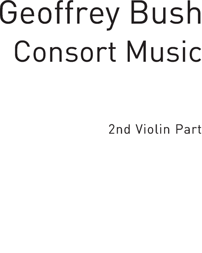 Consort Music — Geoffrey Bush