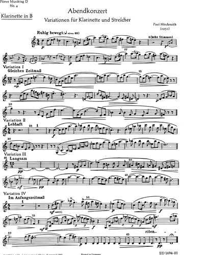 Plöner Musiktag — 欣德米特