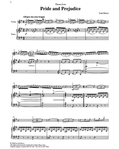 Pride And Prejudice — Carl Davis
