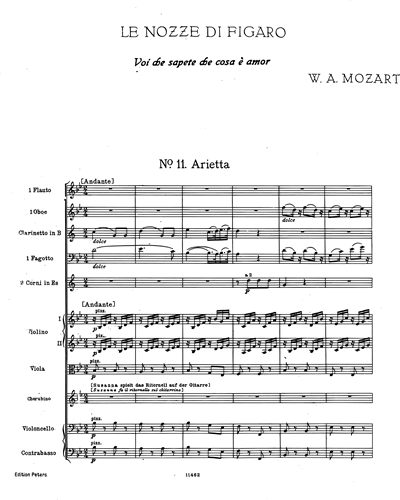 Arietta 'Voi, che sapete' — Wolfgang Amadeus Mozart