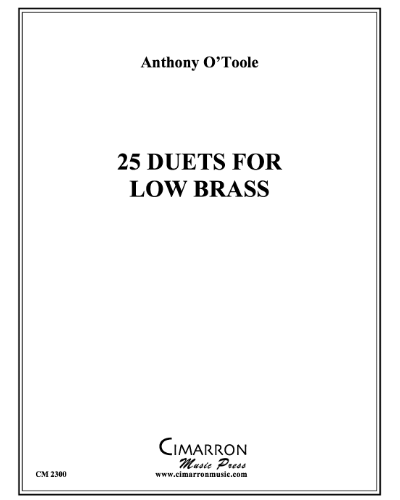 Twenty-five Duets for Low Brass — Anthony O'Toole
