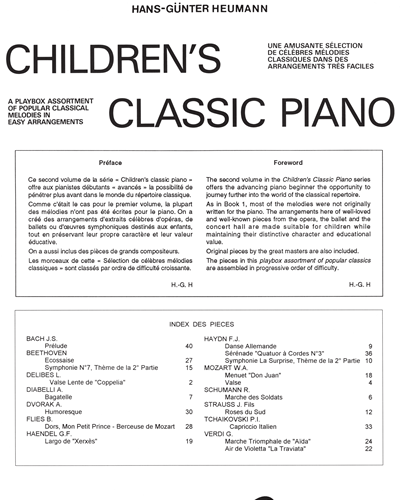 Thèmes Classiques les Plus Célèbres, Vol. 2 — Hans-Günter Heumann