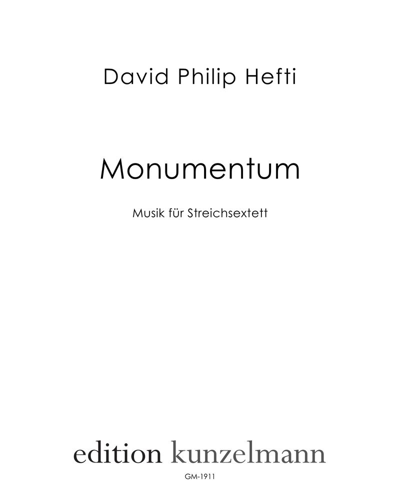 Monumentum — David Philip Hefti