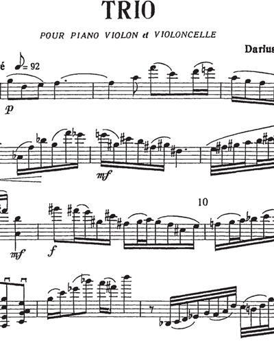 Trio No. 2, op. 428 — 米约