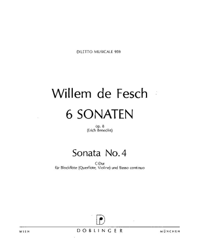 Sonata No. 4 in C major, op. 8/4 — Willem de Fesch