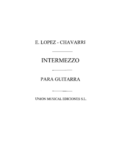 Intermezzo — Eduardo López-Chávarri
