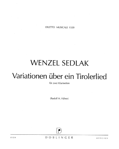 Variations on a Tyrolean Song — Wenzel Sedlak
