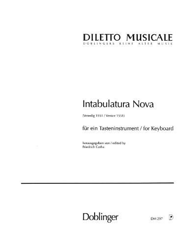 Intabulatura Nova — 佚名