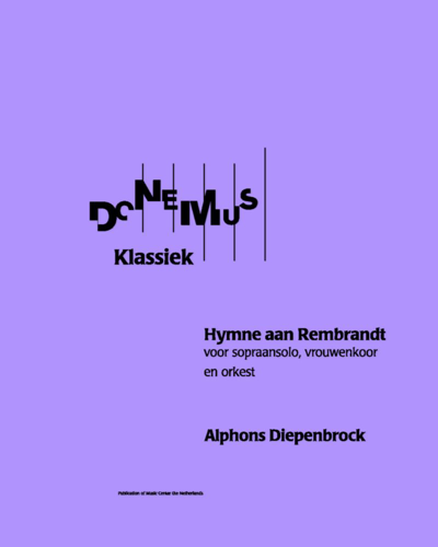 Hymn to Rembrandt — Alphons Diepenbrock